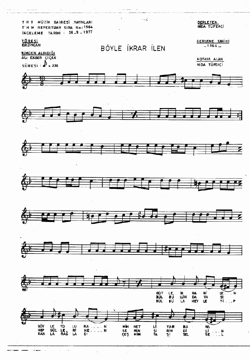 BÖYLE İKRAR İLEN BÖYLE YOLUNAN