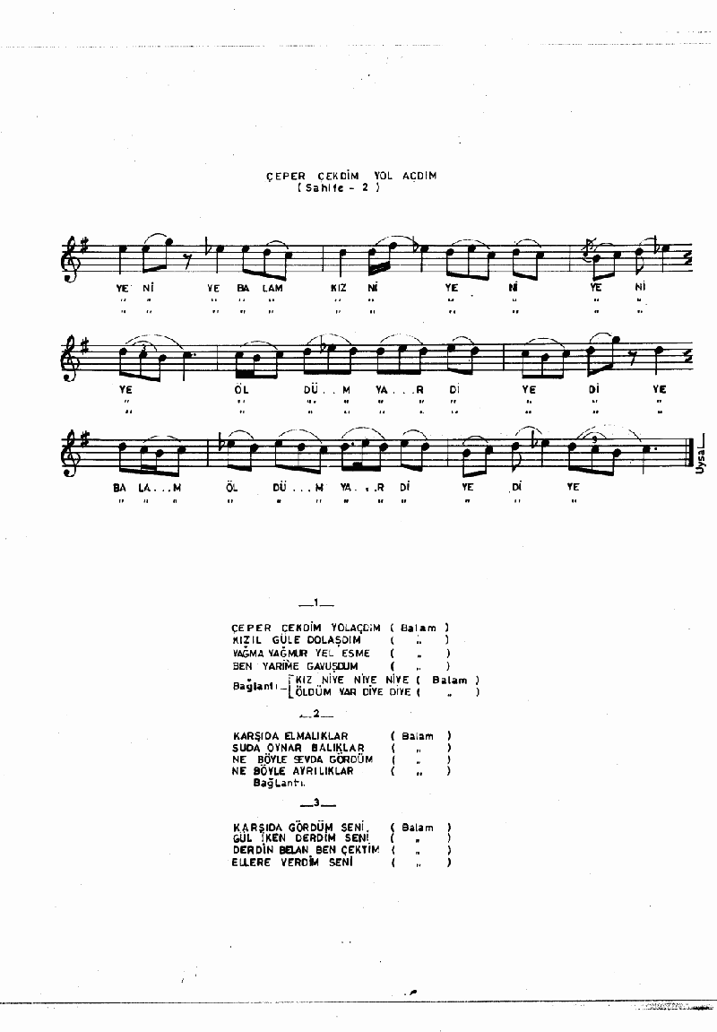 ÇEPER ÇEKTİM YOL AÇDIM