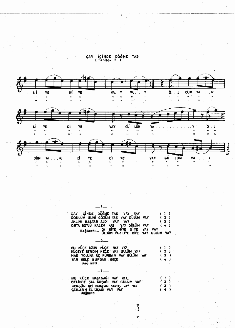 ÇAY İÇİNDE DÖĞME TAŞ