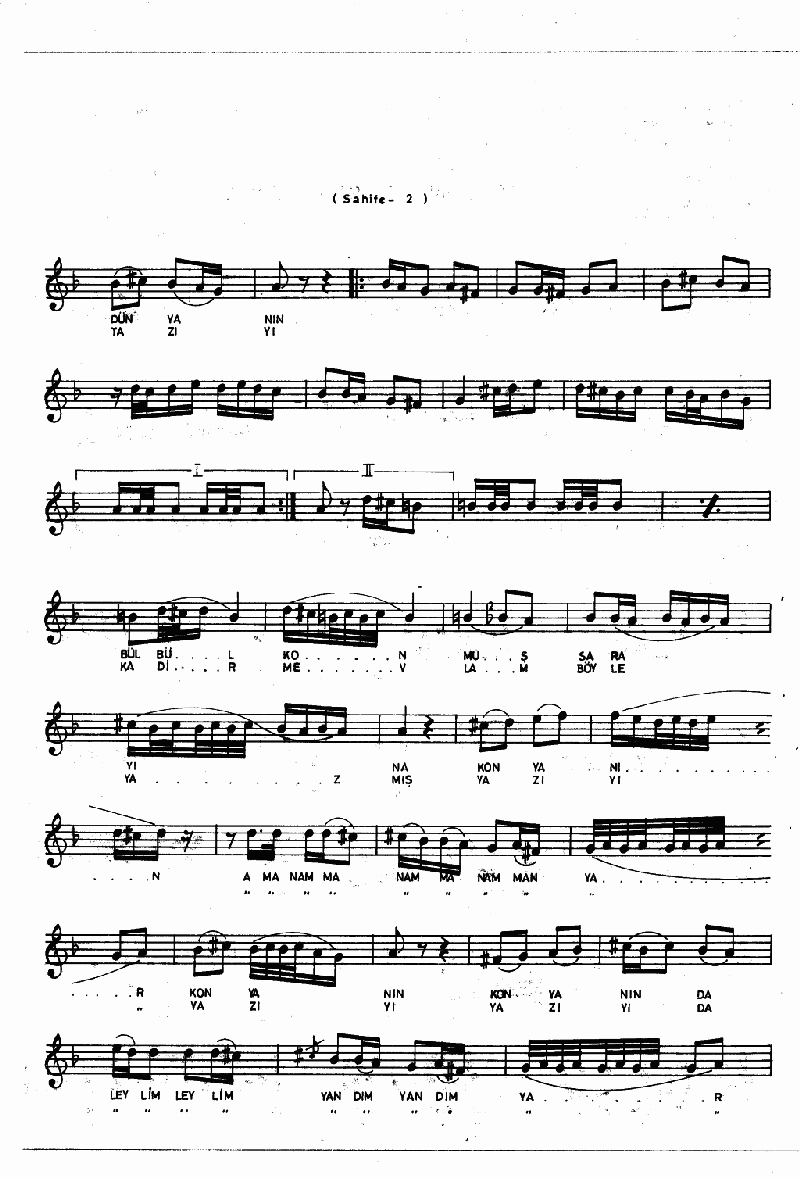 EREMEDİM VEFASINA DÜNYANIN - II