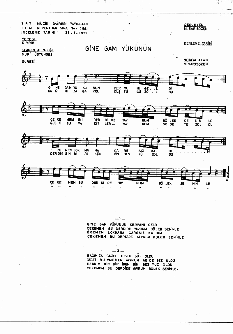 GİNE GAM YÜKÜNÜN KERVANI GELDİ