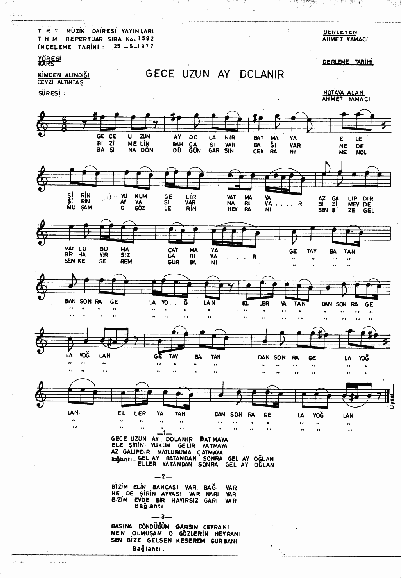 GECE UZUN AY DOLANIR BATMAYA