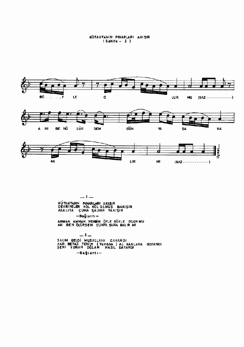 KÜTAHYA'NIN PINARLARI AKIŞIR