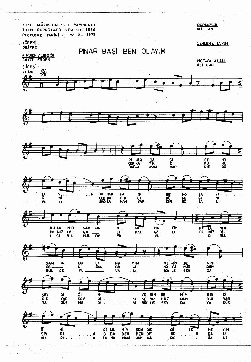 PINAR BAŞI BEN OLAYIM - II