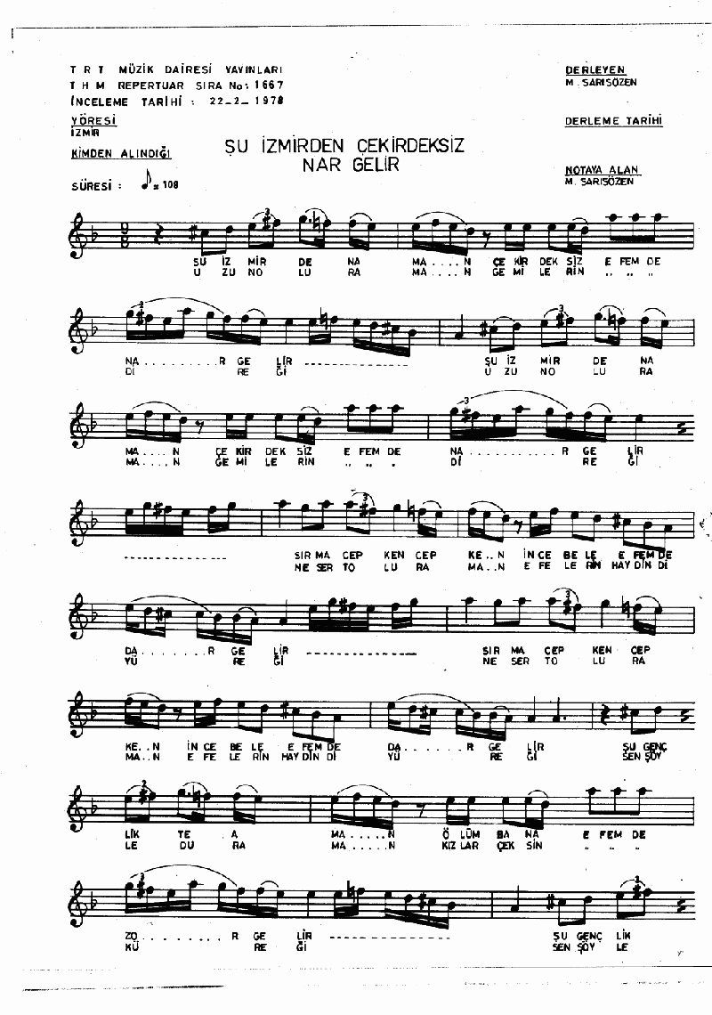 ŞU İZMİR'DEN ÇEKİRDEKSİZ NAR GELİR