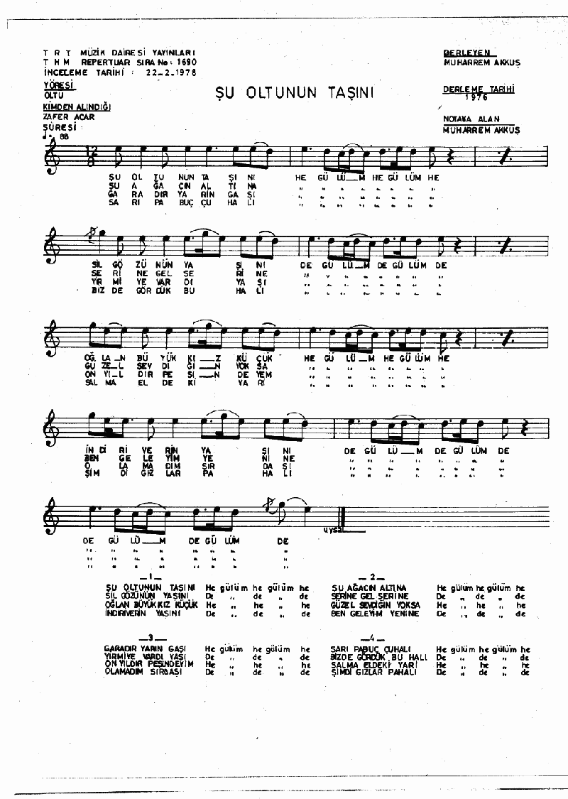 ŞU OLTU'NUN TAŞINI