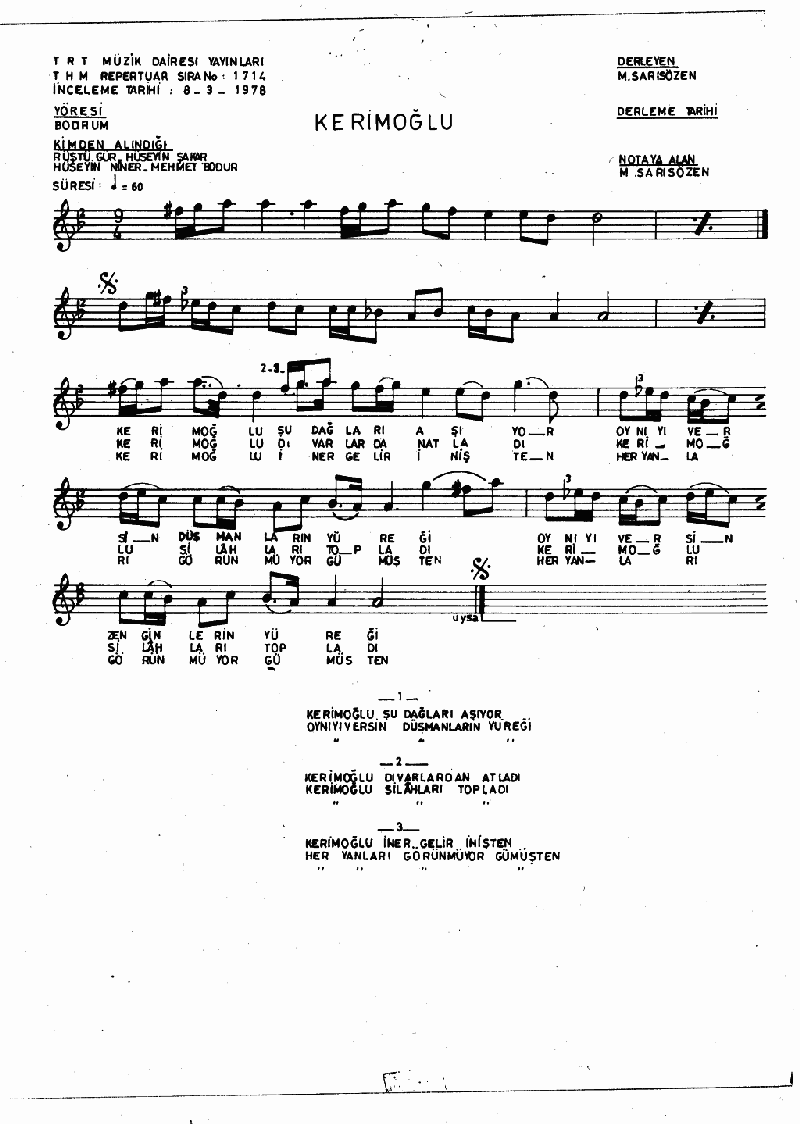 KERİMOĞLU ŞU DAĞLARI AŞIYOR