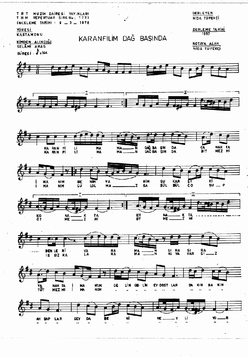 KARANFİLİM DAĞ BAŞINDA