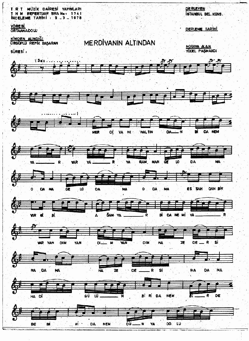 MERDİVANIN ALTINDAN