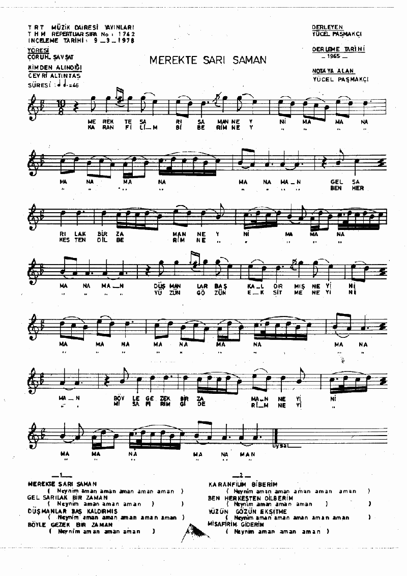 MEREKTE SARI SAMAN - I