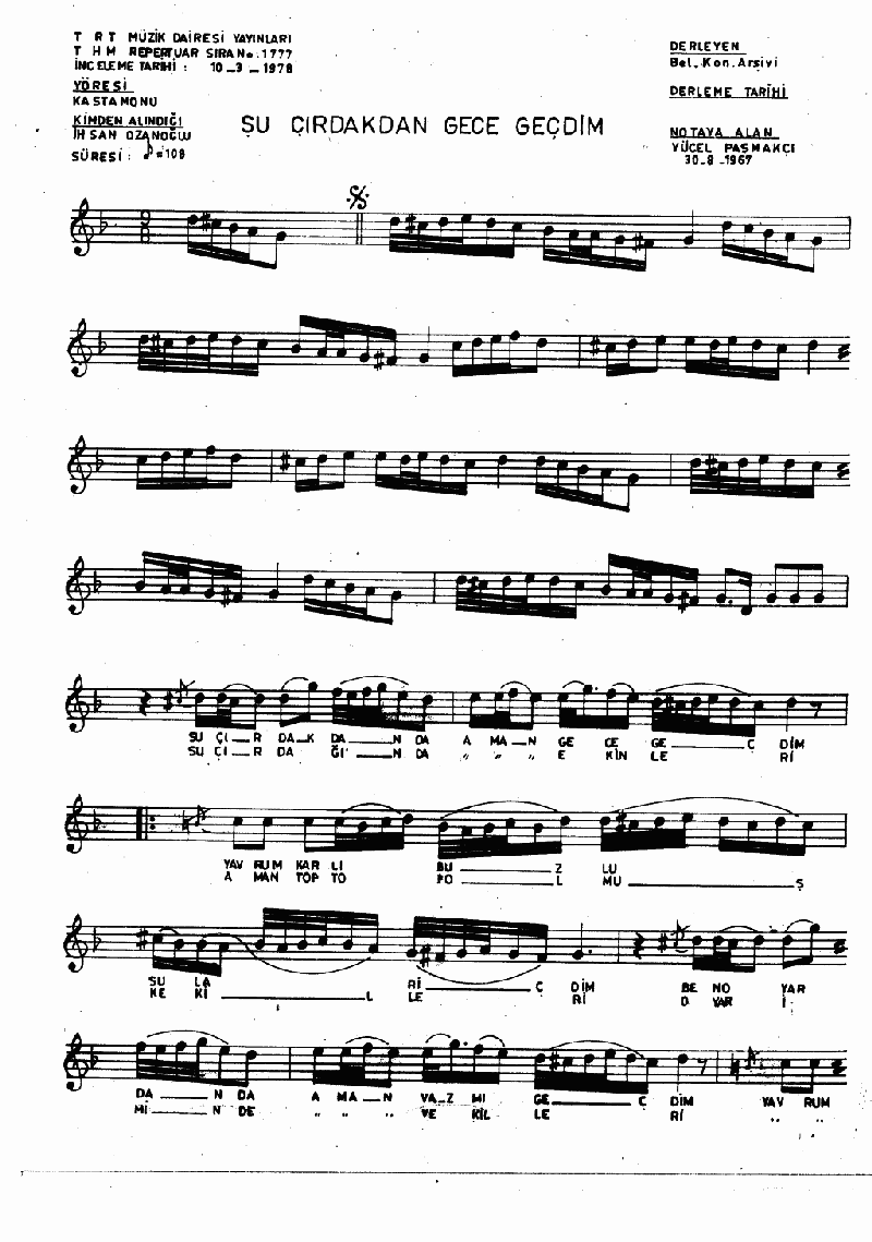 ŞU ÇIRDAKTAN GECE GEÇTİM