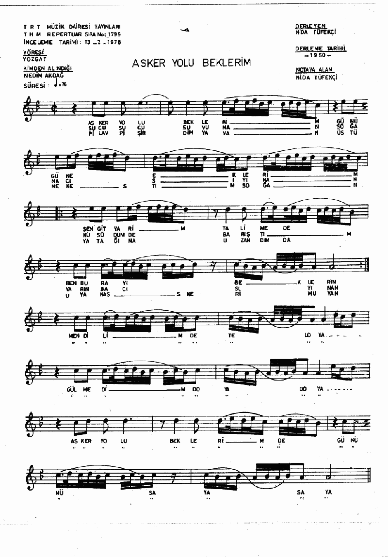 ASKER YOLU BEKLERİM