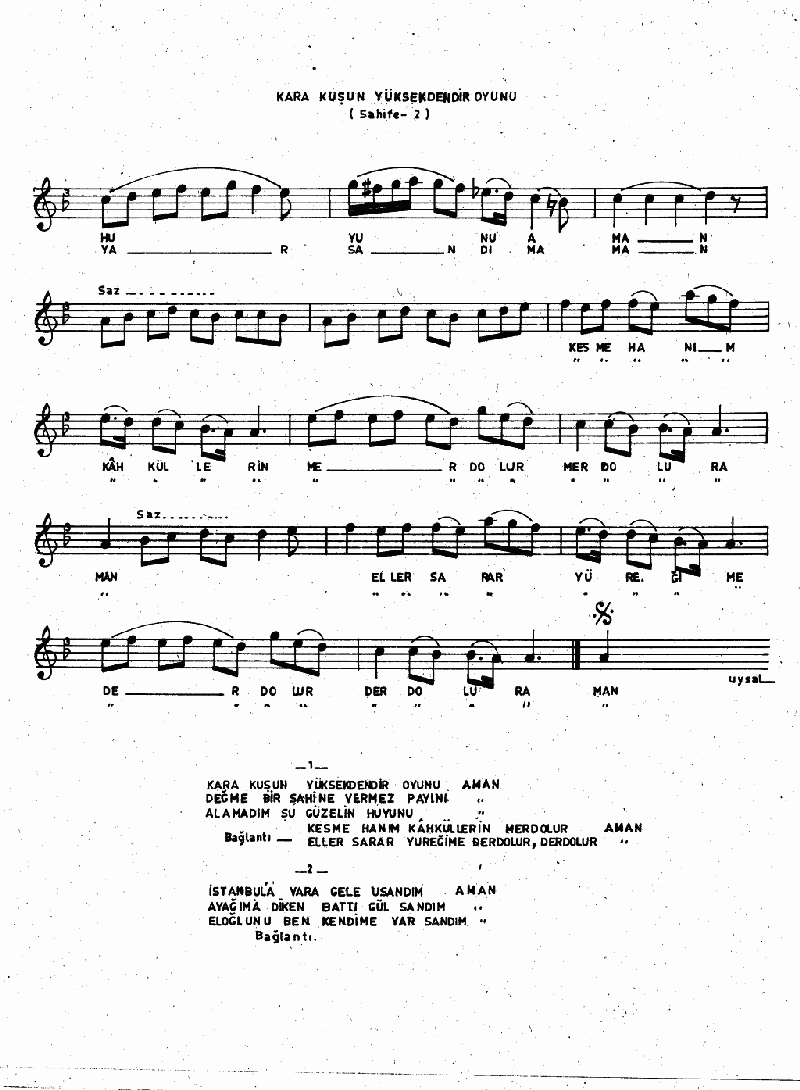 KARA KUŞUN YÜKSEKTEDİR OYUNU