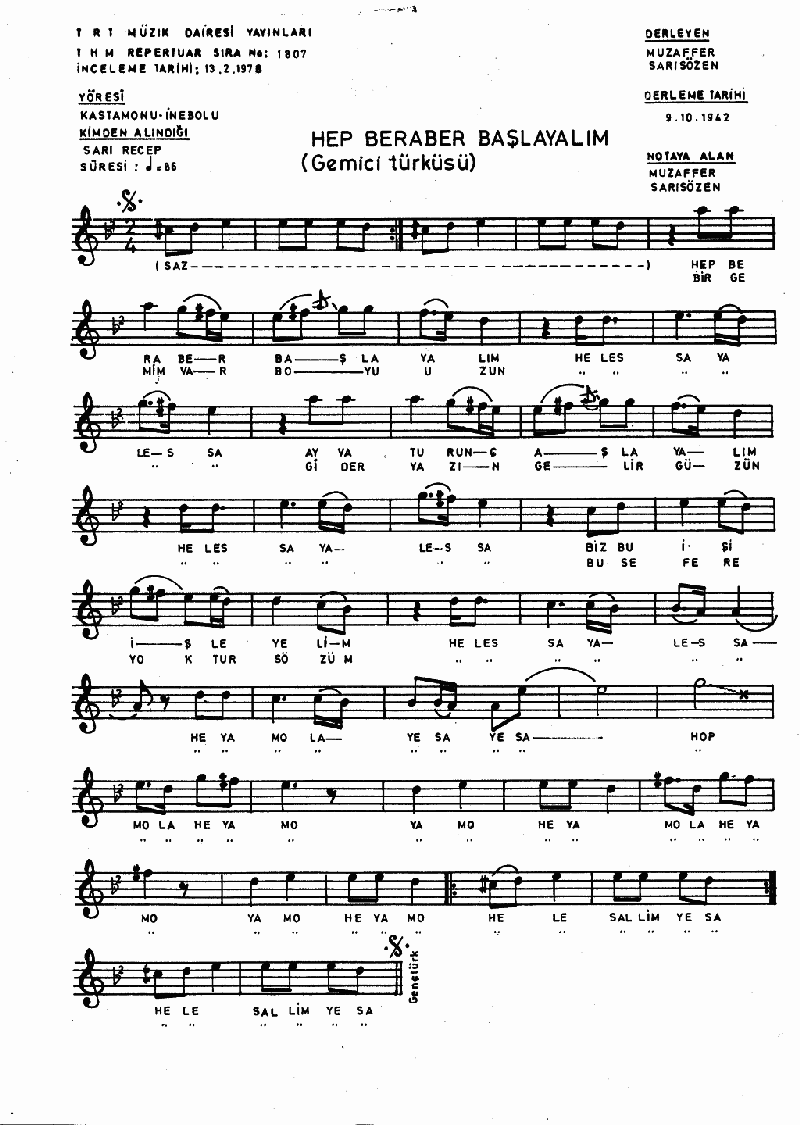 HEP BERABER BAŞLAYALIM