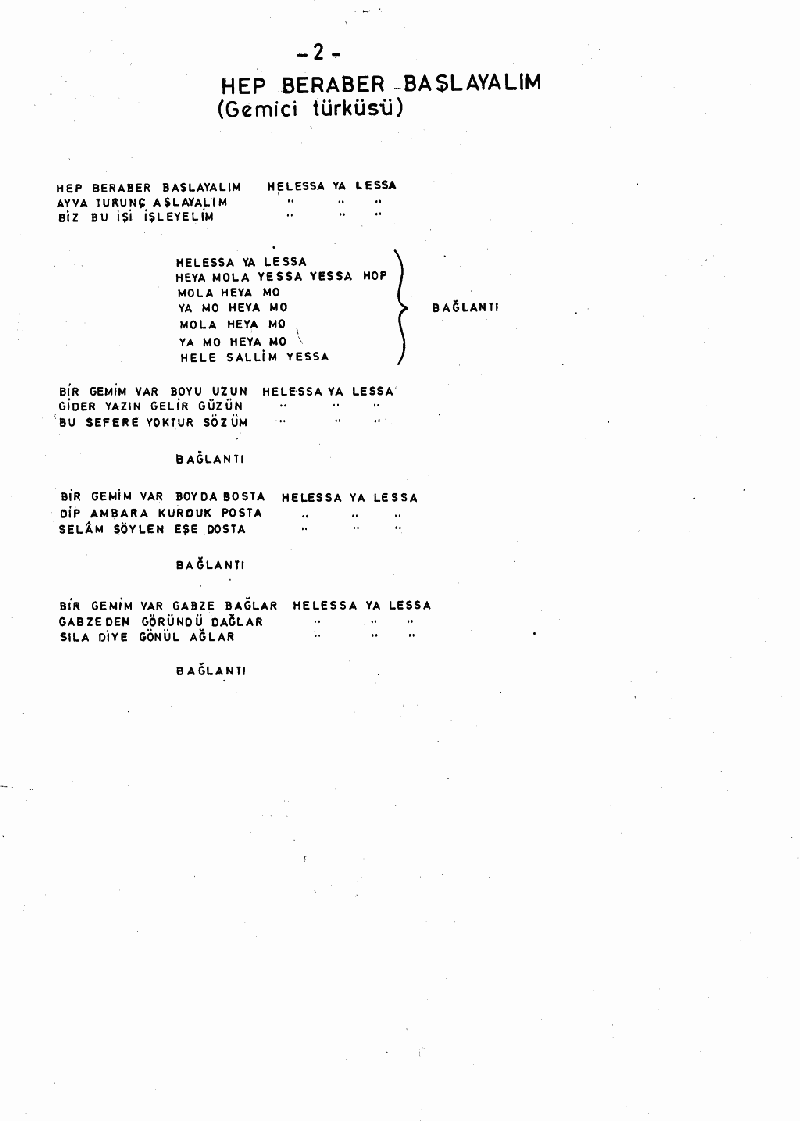 HEP BERABER BAŞLAYALIM