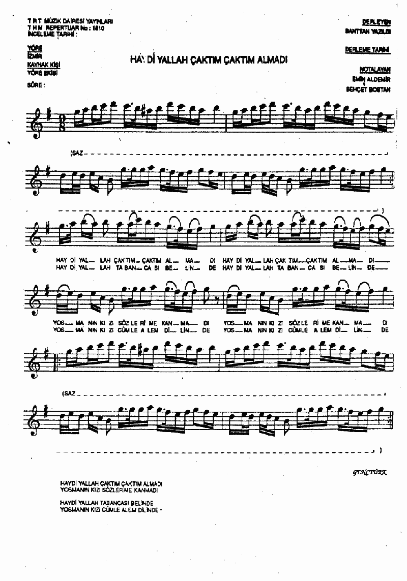 HAYDİ YALLAH ÇAKTIM ÇAKTIM ALMADI