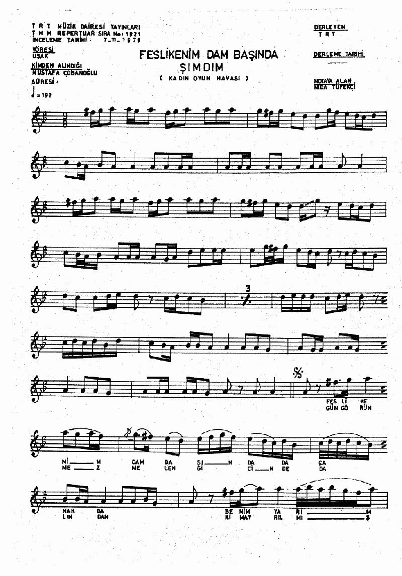 FESLİKENİM DAM BAŞINDA ÇANAKTA