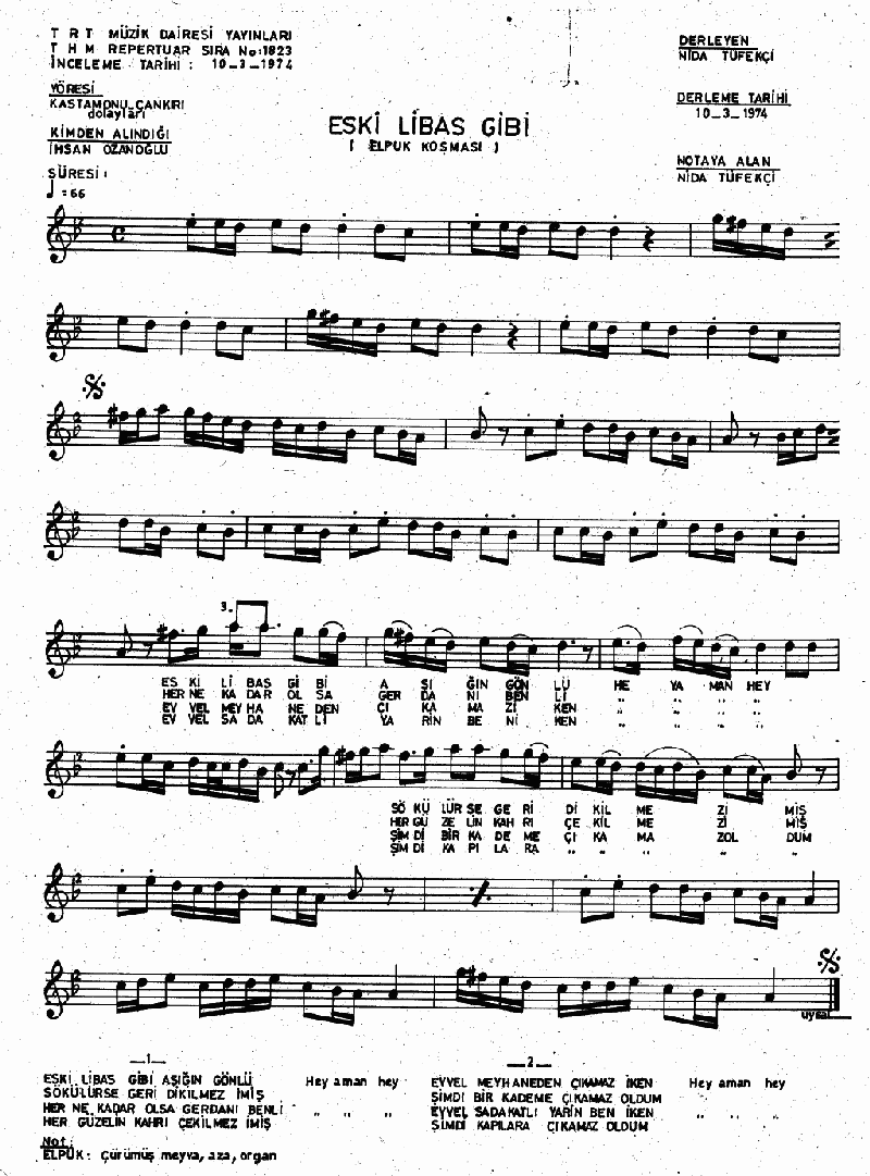 ESKİ LİBAS GİBİ AŞIĞIN GÖNLÜ