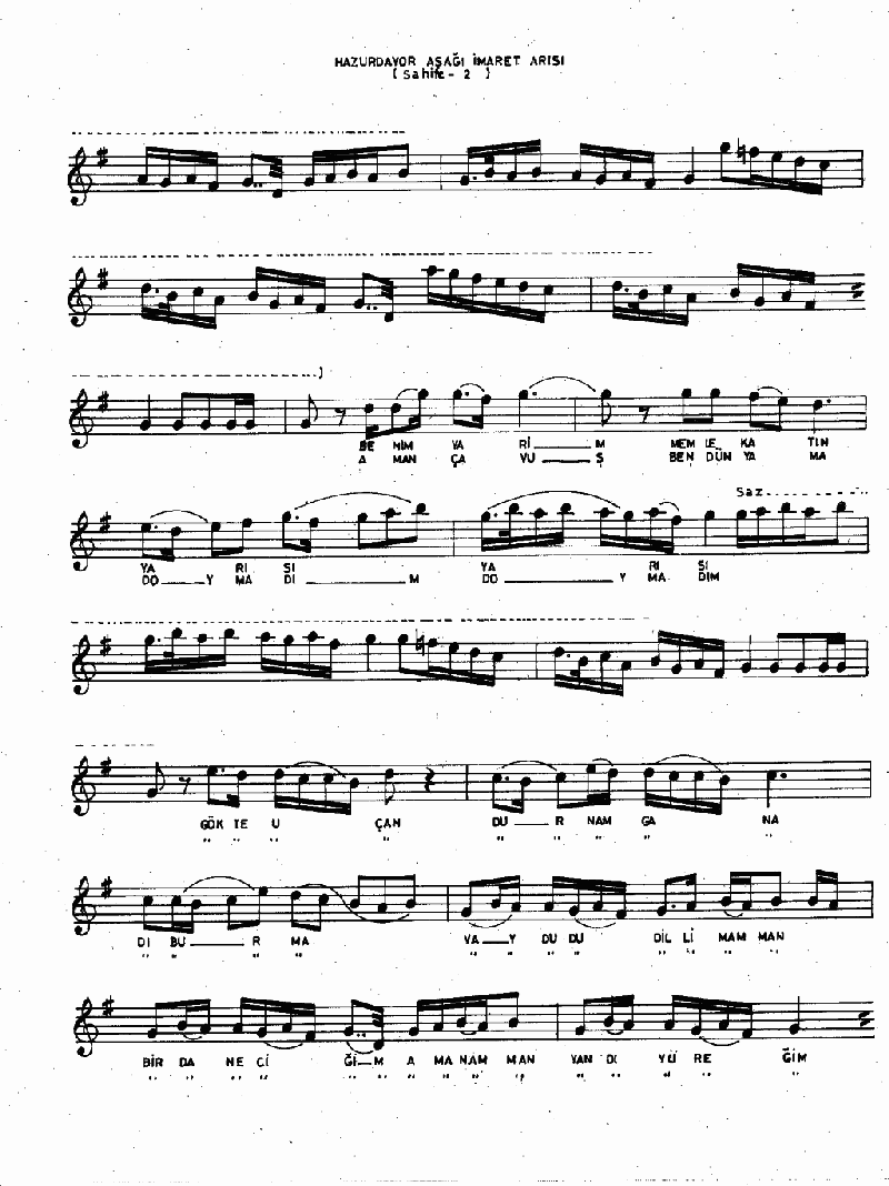 HOZURDAYOR AŞAĞI İMARET ARISI