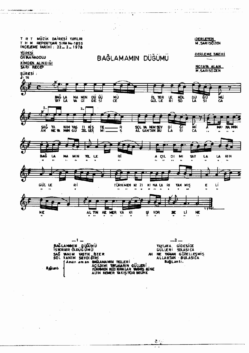 BAĞLAMAMIN DÜĞÜMÜ