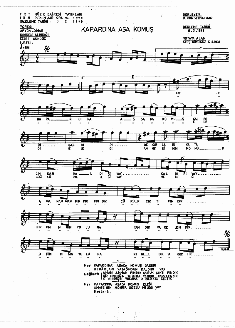 KAP'ARDINA ASA KOYMUŞ GALBIRI