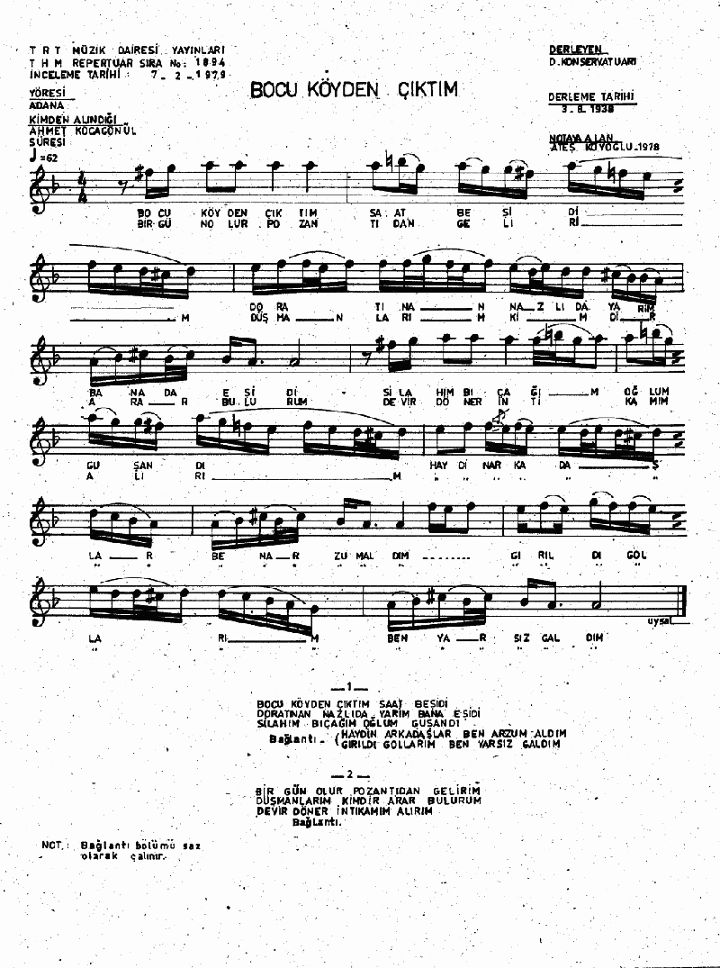 BOCU KÖYDEN ÇIKTIM