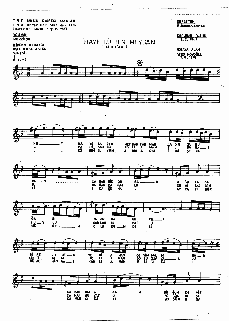 HAY EDÜBEN MEYDAN HARMAN BAŞINDA DURAN