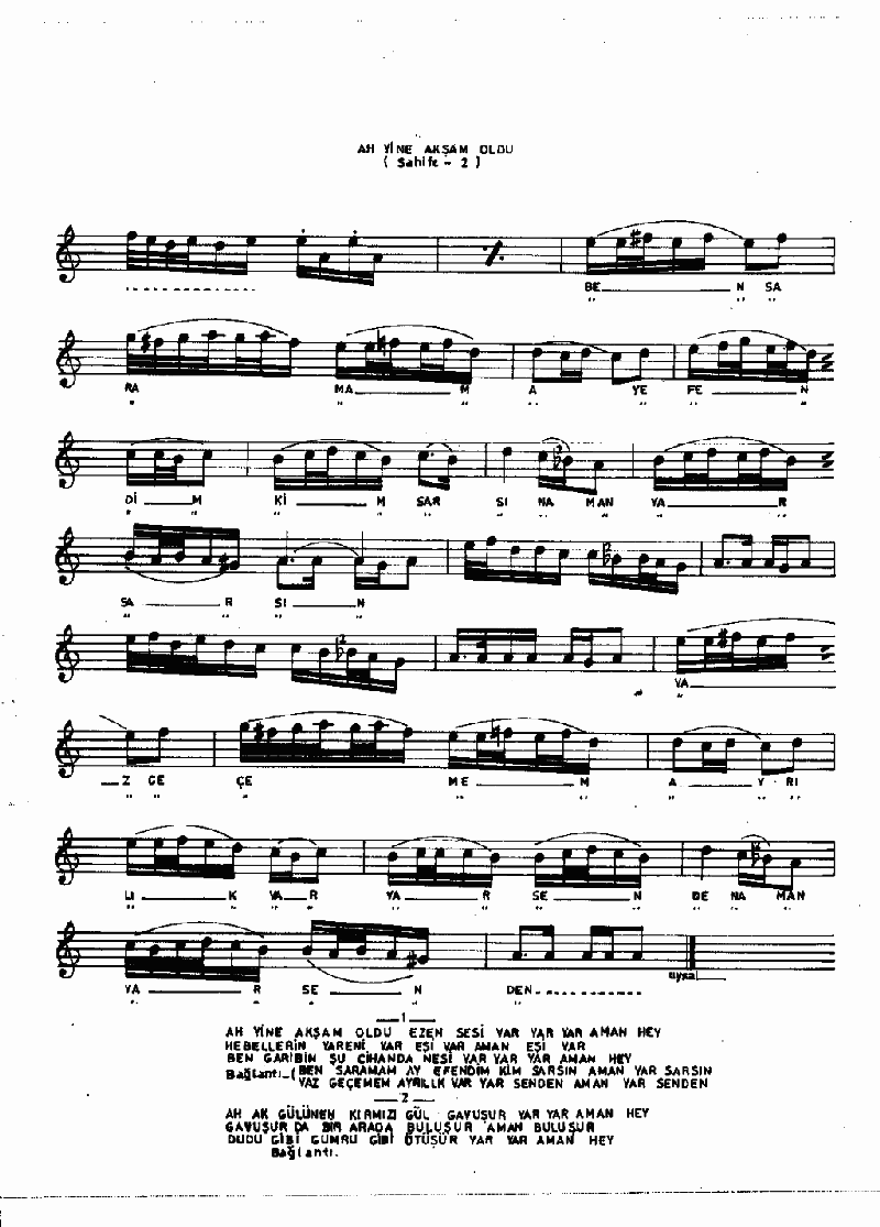 YİNE AKŞAM OLDU EZEN SESİ VAR