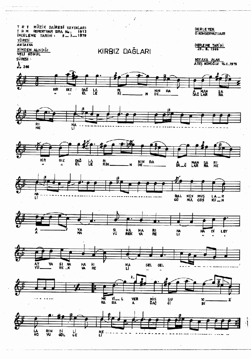 KIBRIZ DAĞLARININ AMAN ŞARINA