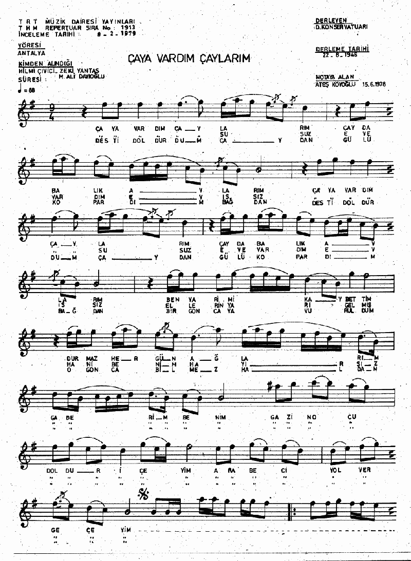 ÇAYA VARDIM ÇAYLARIM