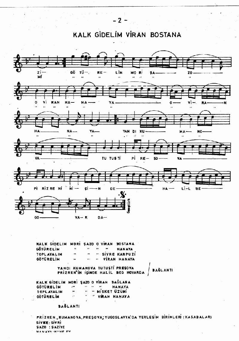 KALK GİDELİM O VİRAN BOSTANA (Mori Şazo)