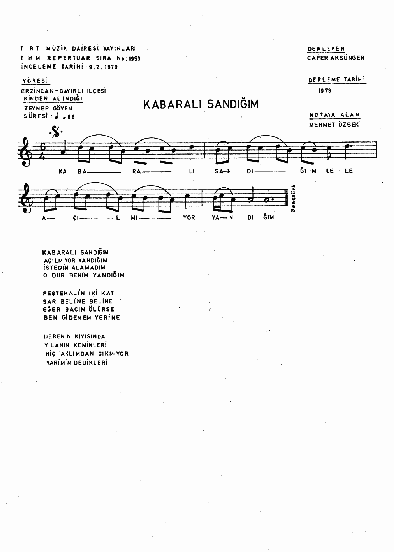 KABARALI SANDIĞIM