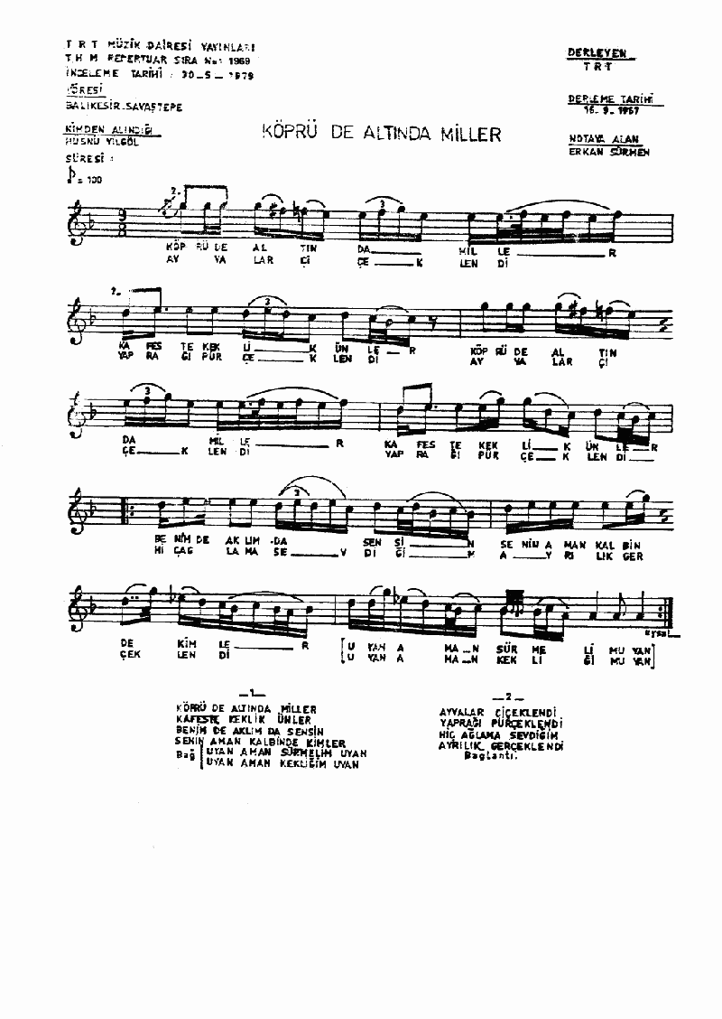 KÖPRÜ ALTINDA MİLLER