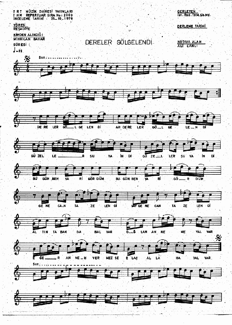 DERELER GÖLGELENDİ