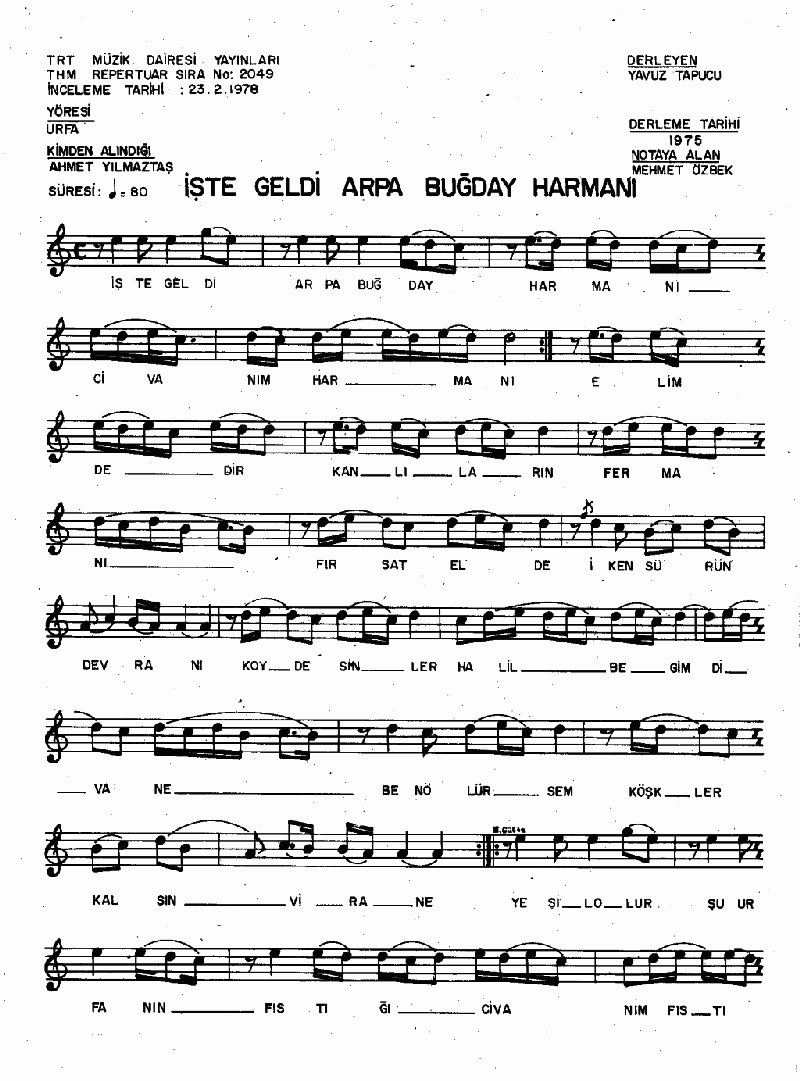 İŞTE GELDİ ARPA BUĞDAY HARMANI