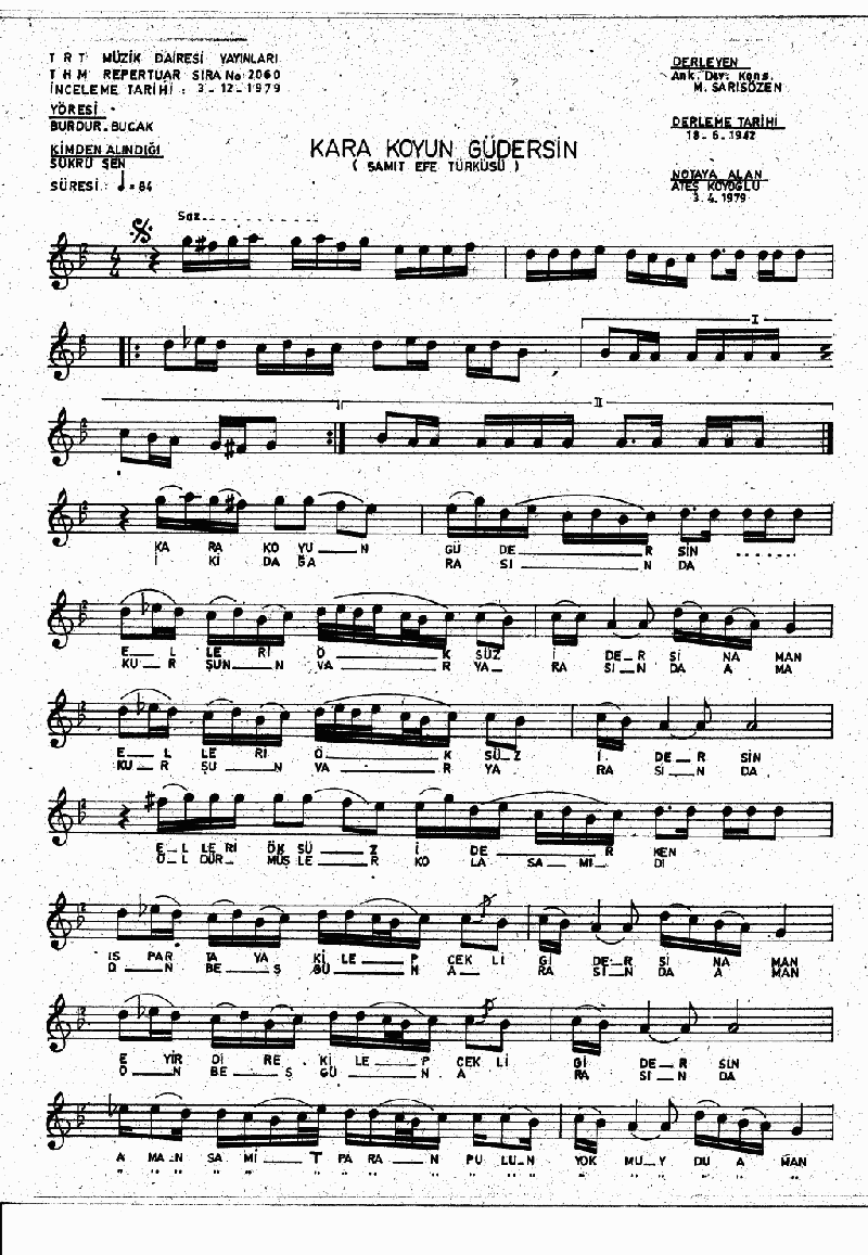 KARA KOYUN GÜDERSİN