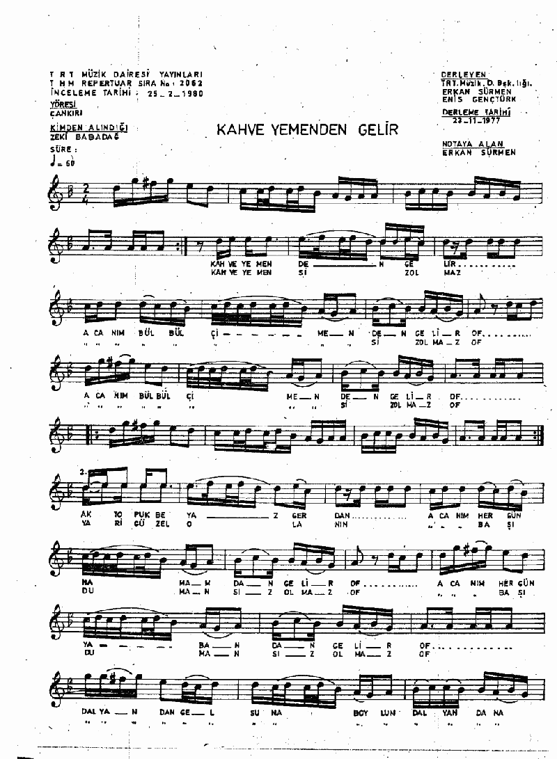 KAHVE YEMEN'DEN GELİR - III