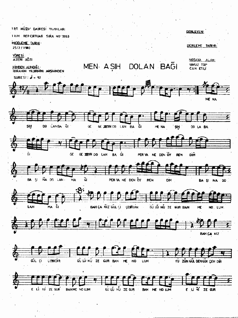 MEN AŞIH DOLAN BAĞI