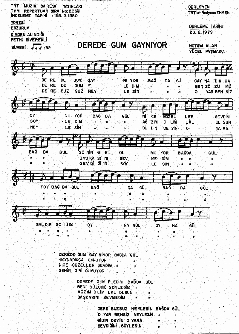 DEREDE GUM GAYNIYOR