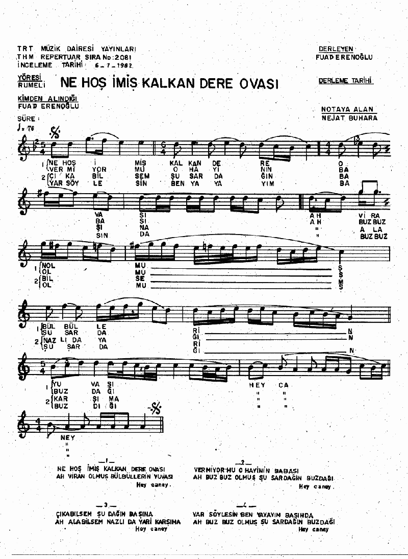 NE HOŞ İMİŞ KALKANDERE OVASI - II
