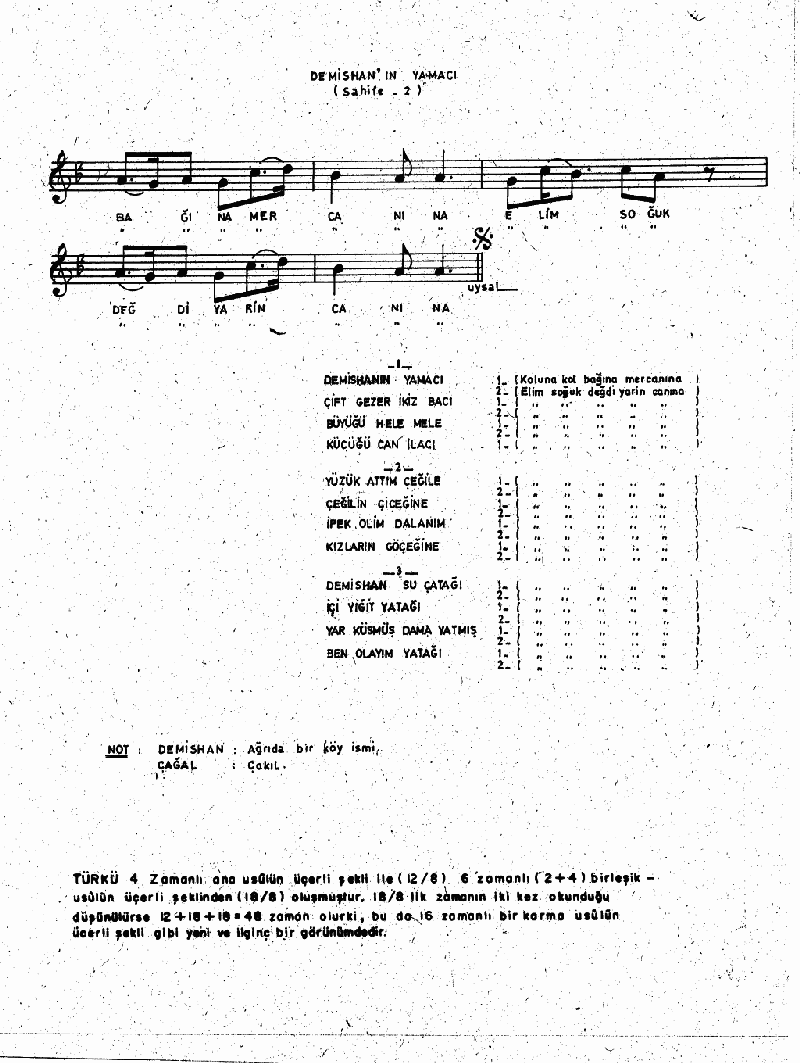 DEMİŞHAN'IN YAMACI