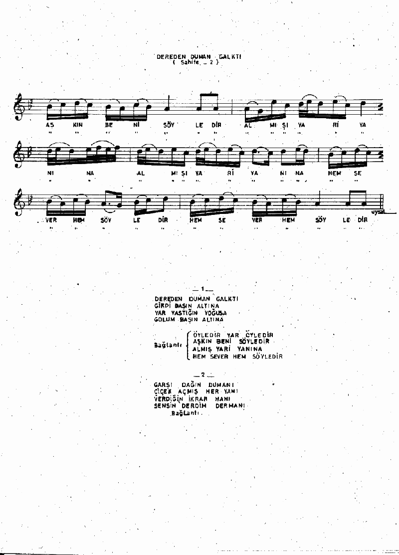 DEREDEN DUMAN KALKTI
