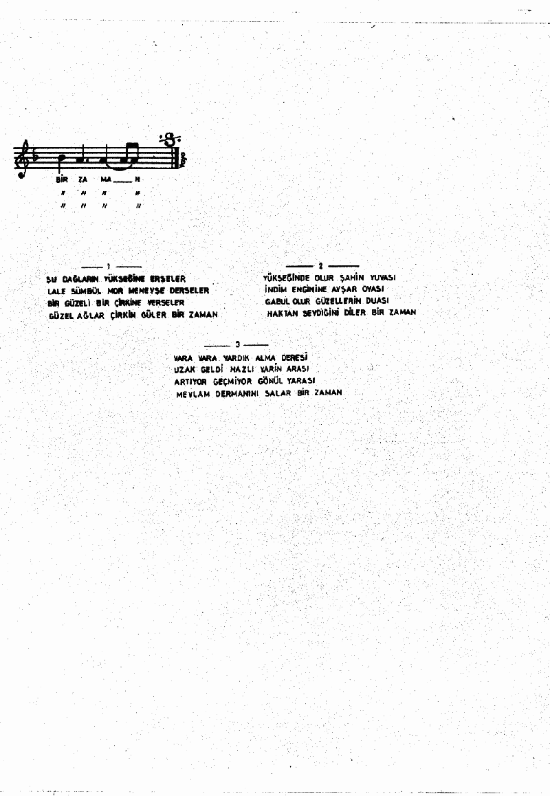 ŞU DAĞLARIN YÜKSEĞİNE ERSELER