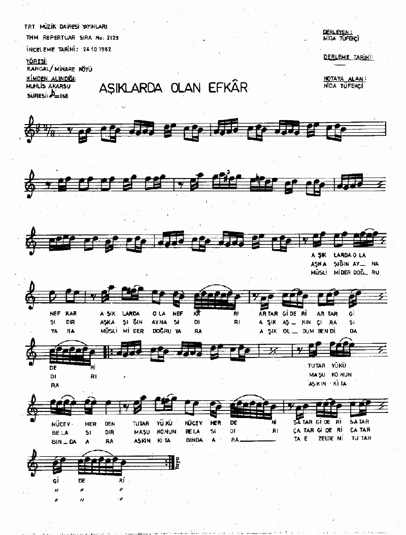 AŞIKLARDA OLAN EFKAR