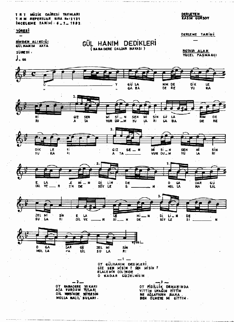 GÜLHANIM DEDİKLERİ