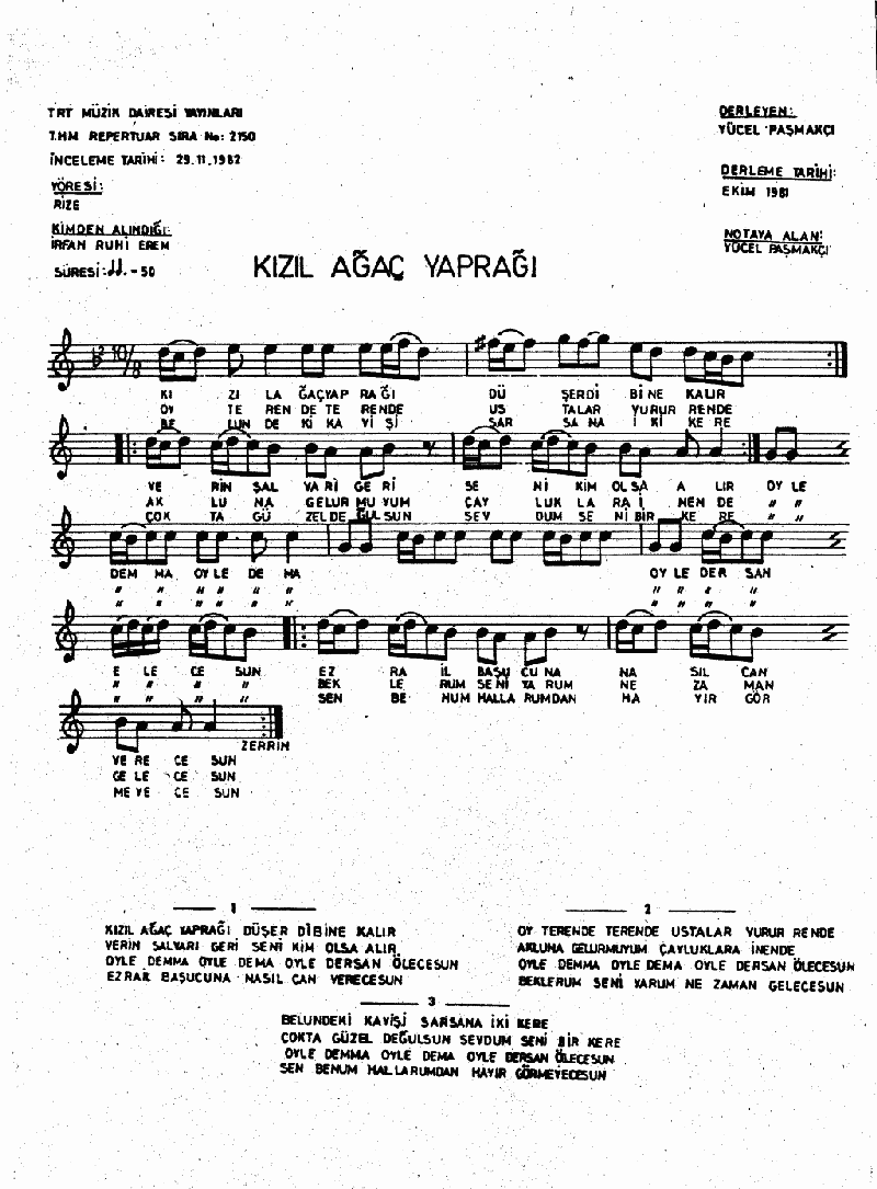KIZIL AĞAÇ YAPRAĞI