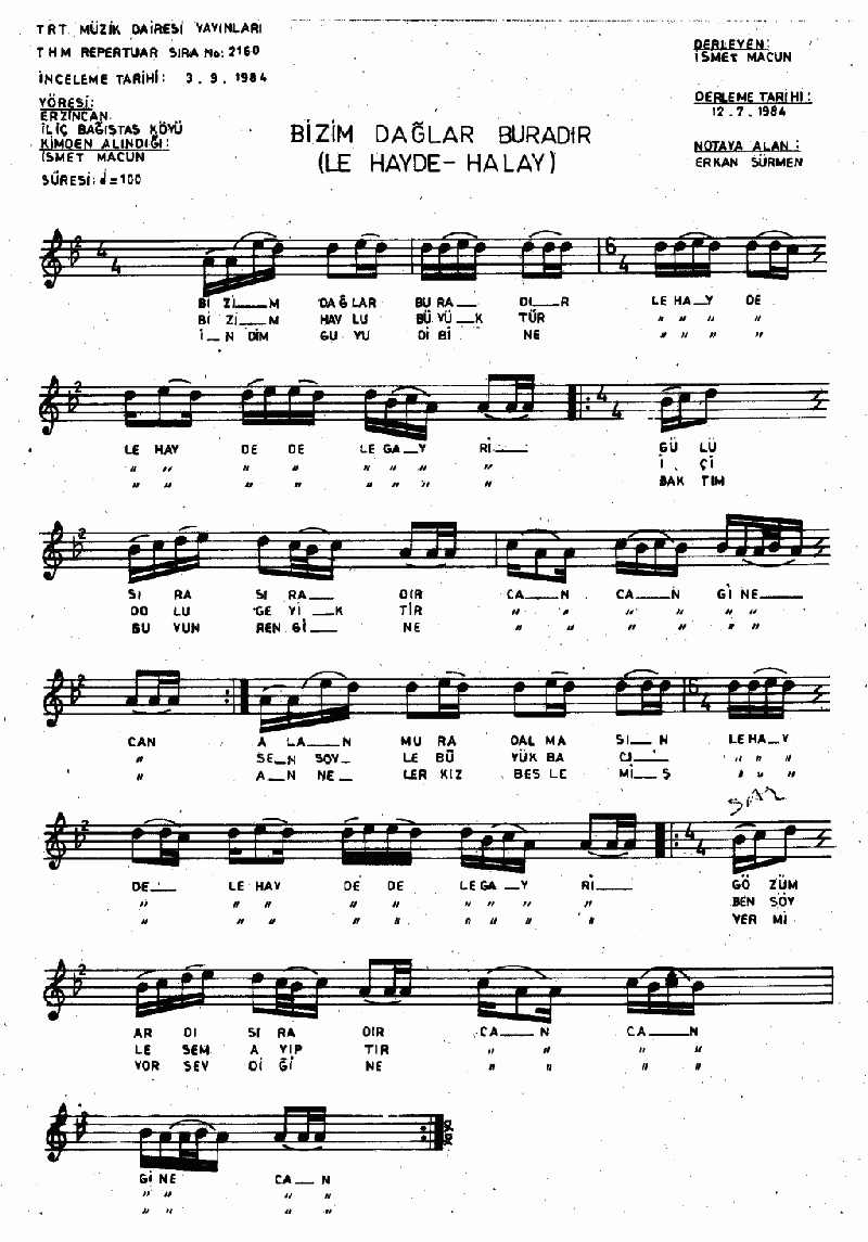 BİZİM BAĞLAR BURADIR - I