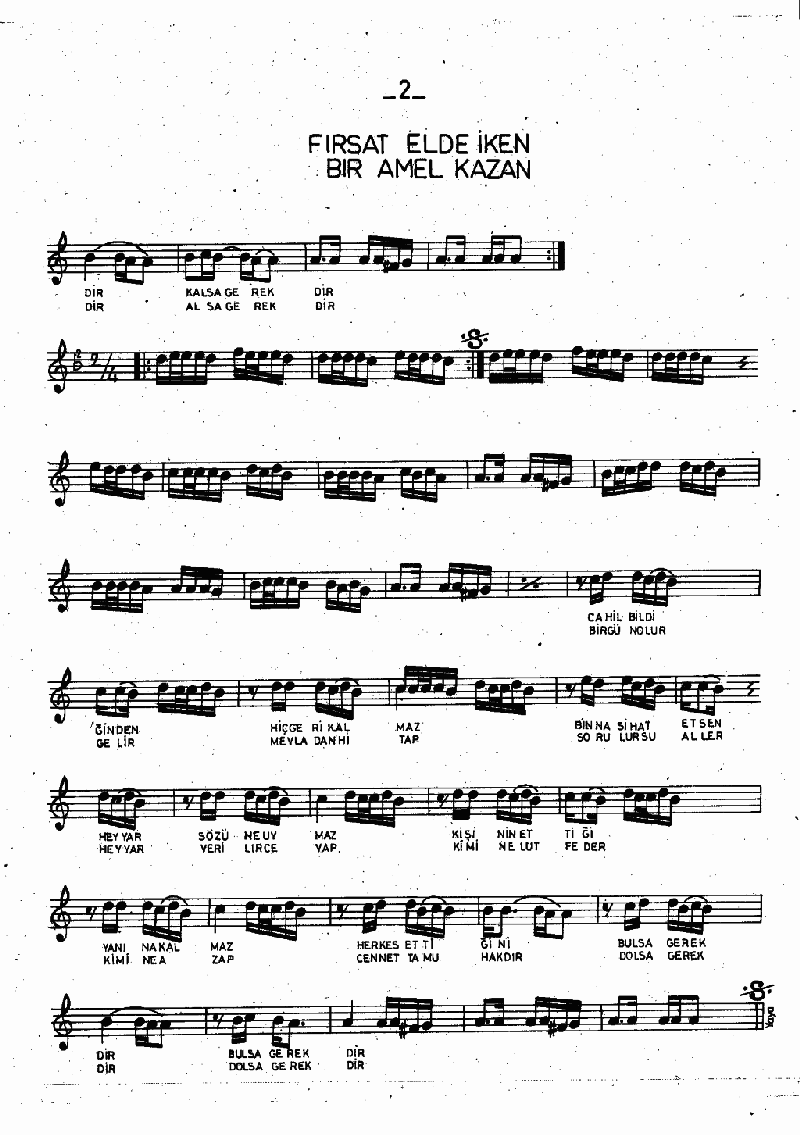 FIRSAT ELDE İKEN BİR AMEL KAZAN - I