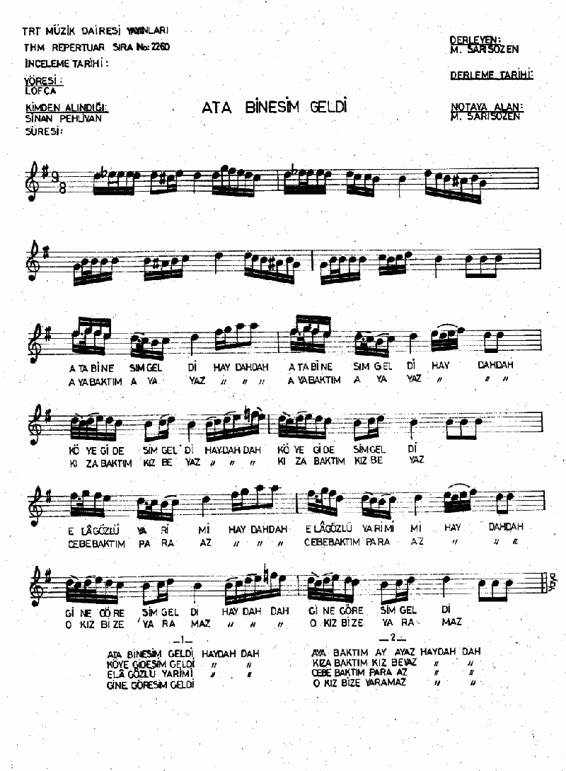 ATA BİNESİM GELDİ - II