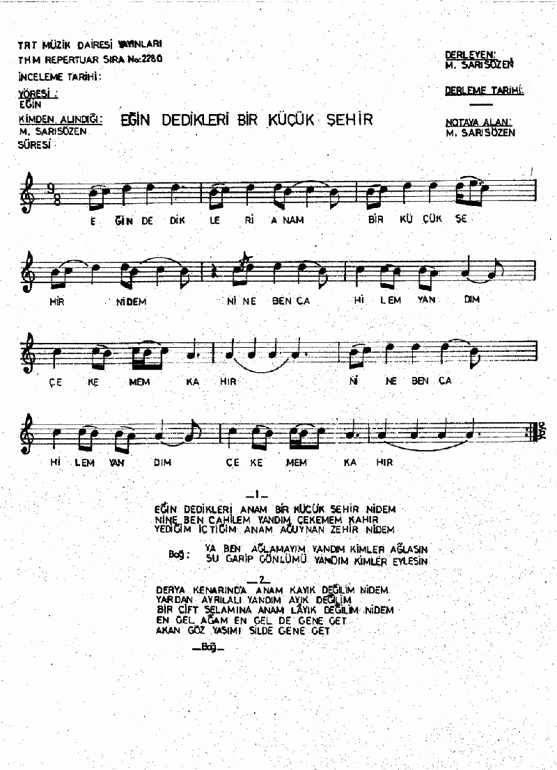 EĞİN DEDİKLERİ BİR KÜÇÜK ŞEHİR